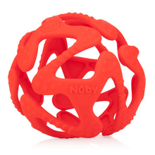 將圖片載入圖庫檢視器 Nuby Tuggy Teething Ball - Red
