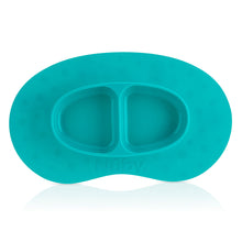 將圖片載入圖庫檢視器 Nuby Sure Grip Silicone Suction Mat with Section Plate - Aqua
