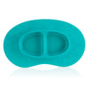 Nuby Sure Grip Silicone Suction Mat with Section Plate - Aqua