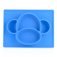 將圖片載入圖庫檢視器 Nuby Sure Grip Mini Silicone Placemat - Blue Monkey
