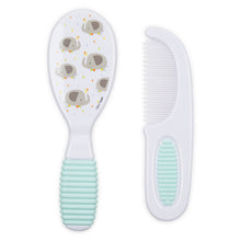 將圖片載入圖庫檢視器 Nuby Comb &amp; Brush Set - Elephant
