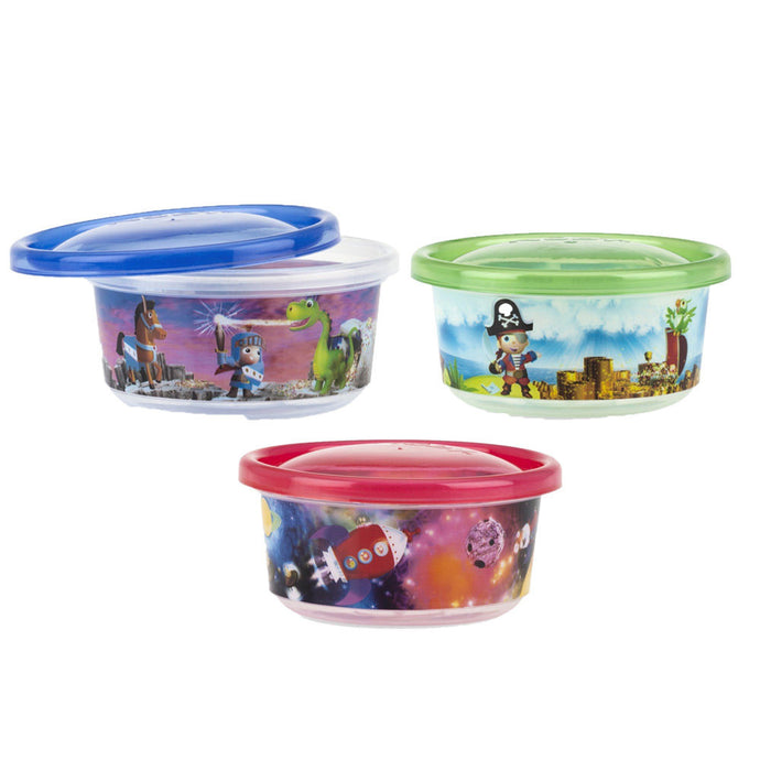 Nuby Wash and Toss Printed Bowls - Boy