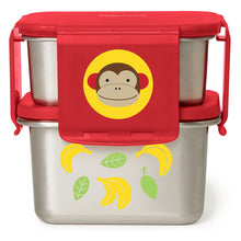 Load image into Gallery viewer, Skip Hop Zoo Stainless Steel Lunch Kit - Monkey
