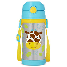 Load image into Gallery viewer, Skip Hop Zoo Insulated Stainless Steel Straw Bottle - Giraffe
