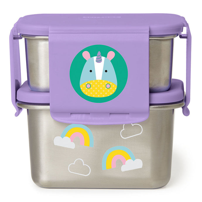 Skip Hop Zoo Stainless Steel Lunch Kit - Unicorn